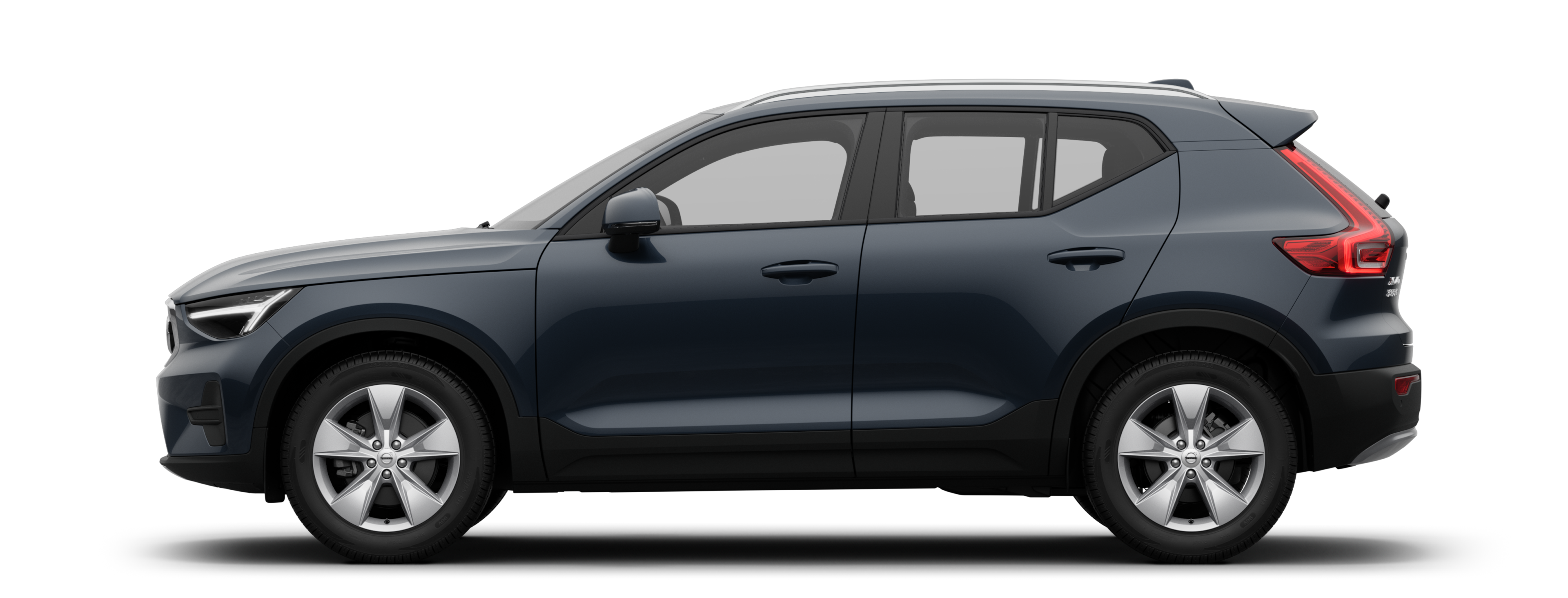 XC40 轻度混合动力侧视图