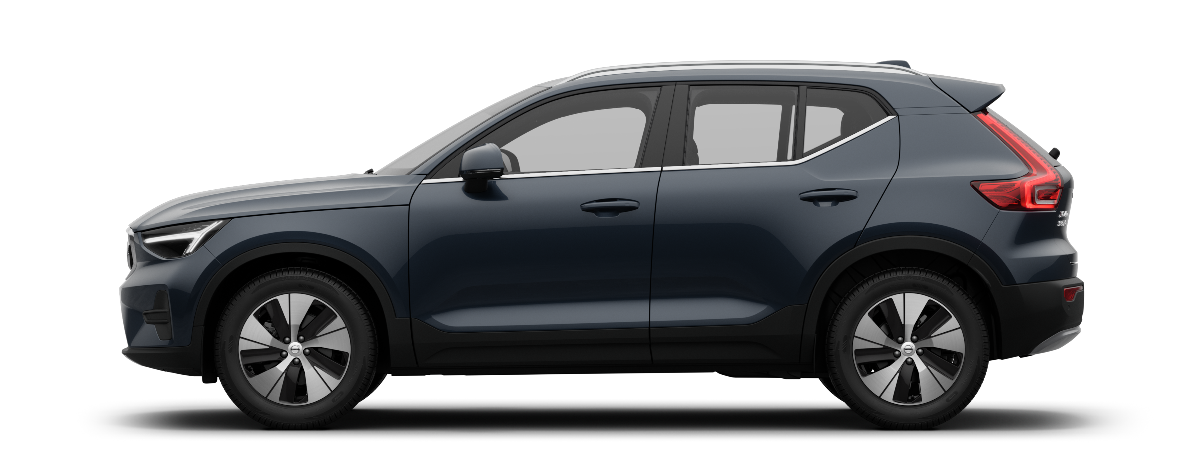 XC40 轻度混合动力侧视图